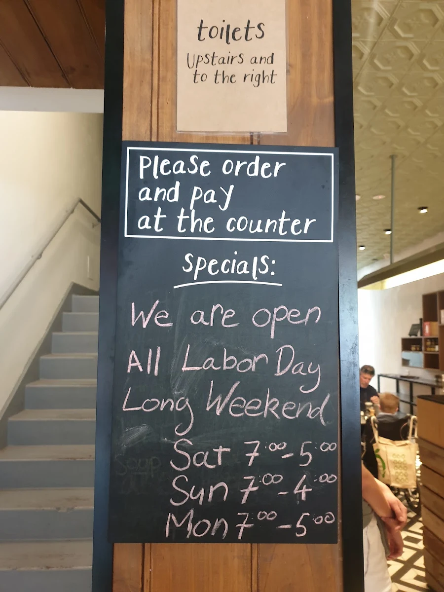 Menu, Woodfrog Bakery Camberwell