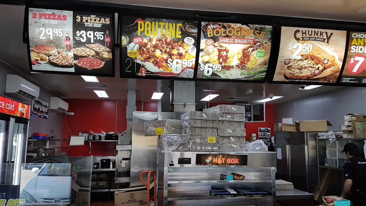 Menu, Domino's Pizza Casuarina