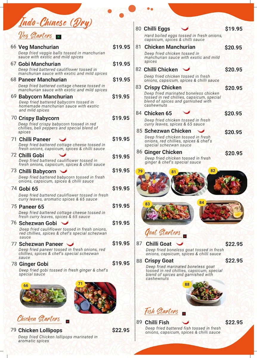 Menu, Dosa Hut - Indian Restaurant Canberra CBD
