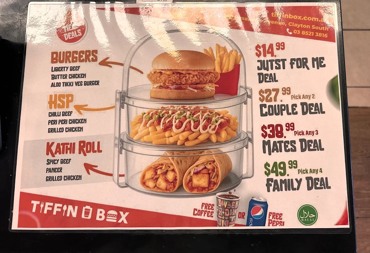 Menu, Tiffin Box