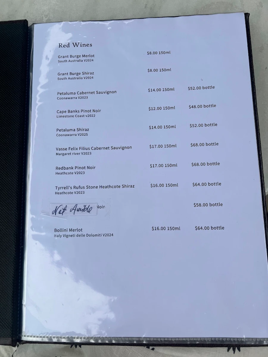 Menu, Casa de la bodega