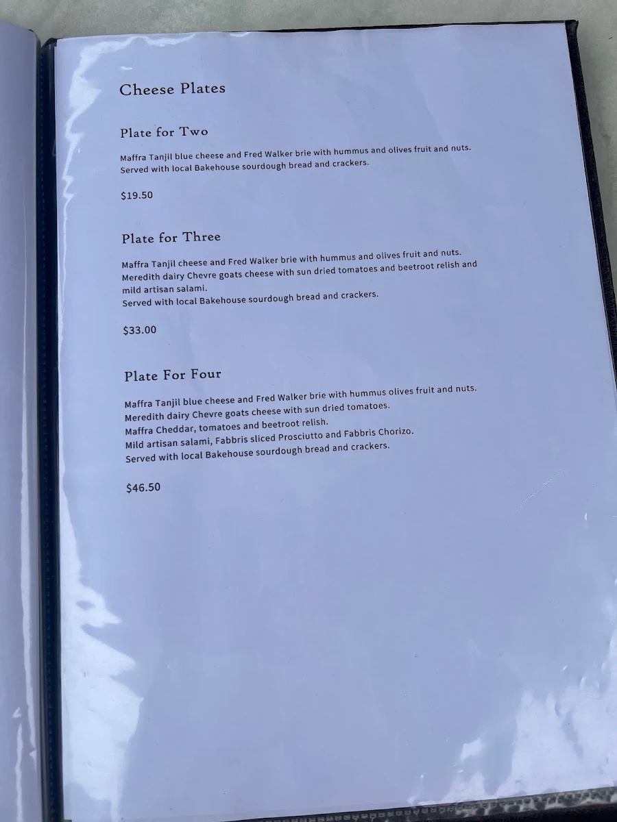 Menu, Casa de la bodega