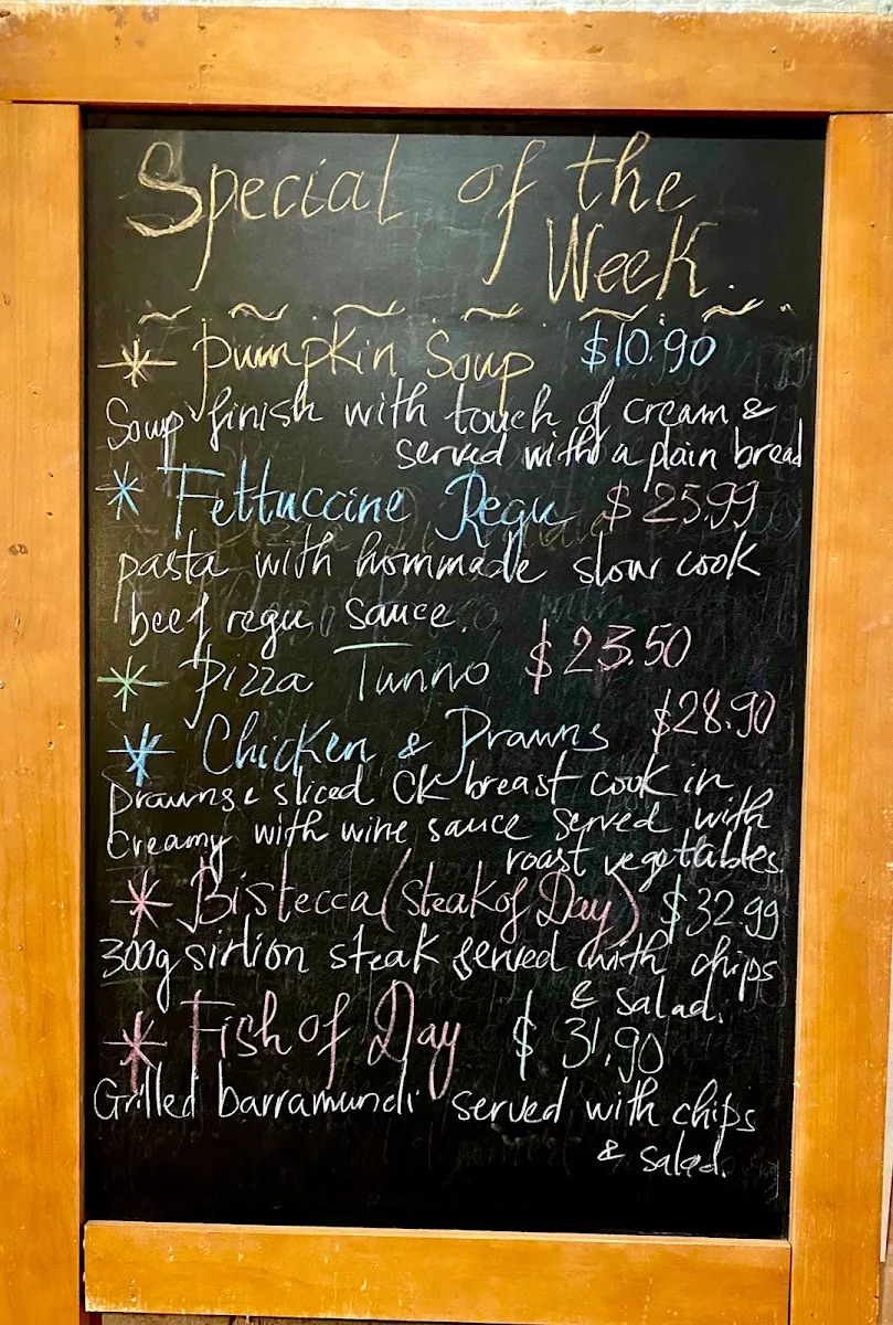 Menu, Gino's Spaghetti Bar