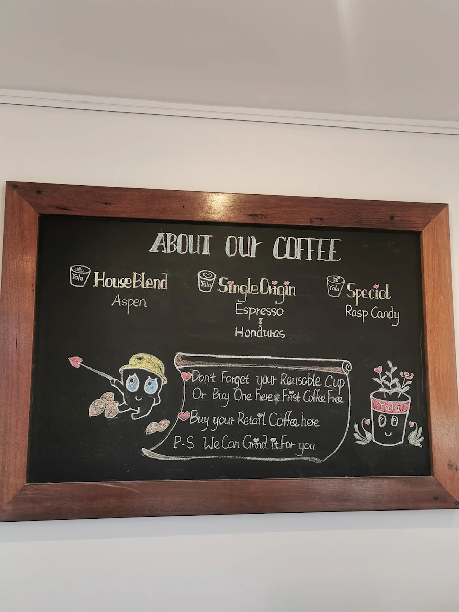 Menu, Cafe Yala Bruce
