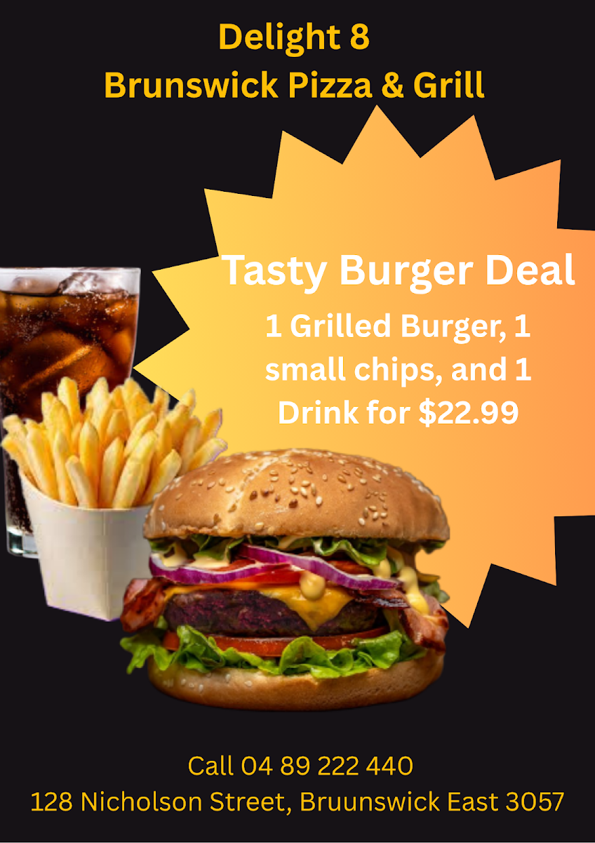 Menu, Pizza & Grill