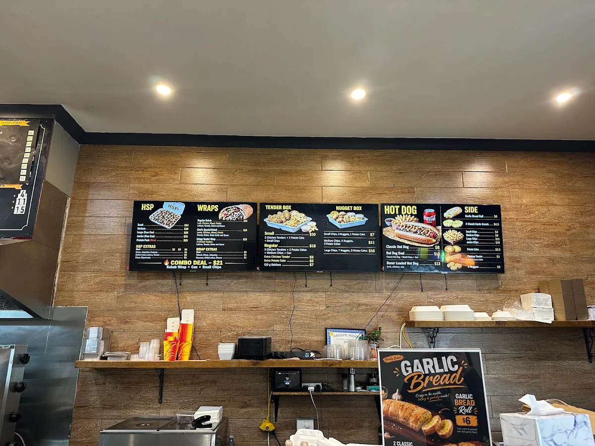 Menu, Village Pizza and Kebab