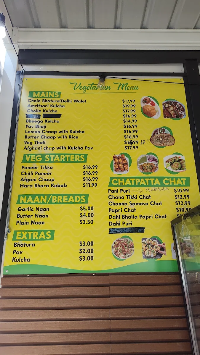 Menu, Royal Turban Tadka
