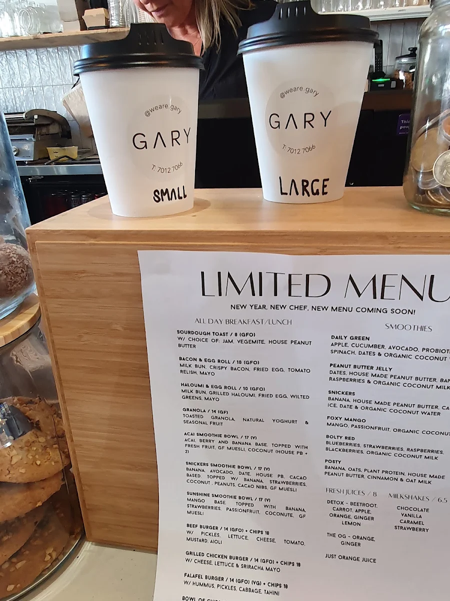 Menu, GARY