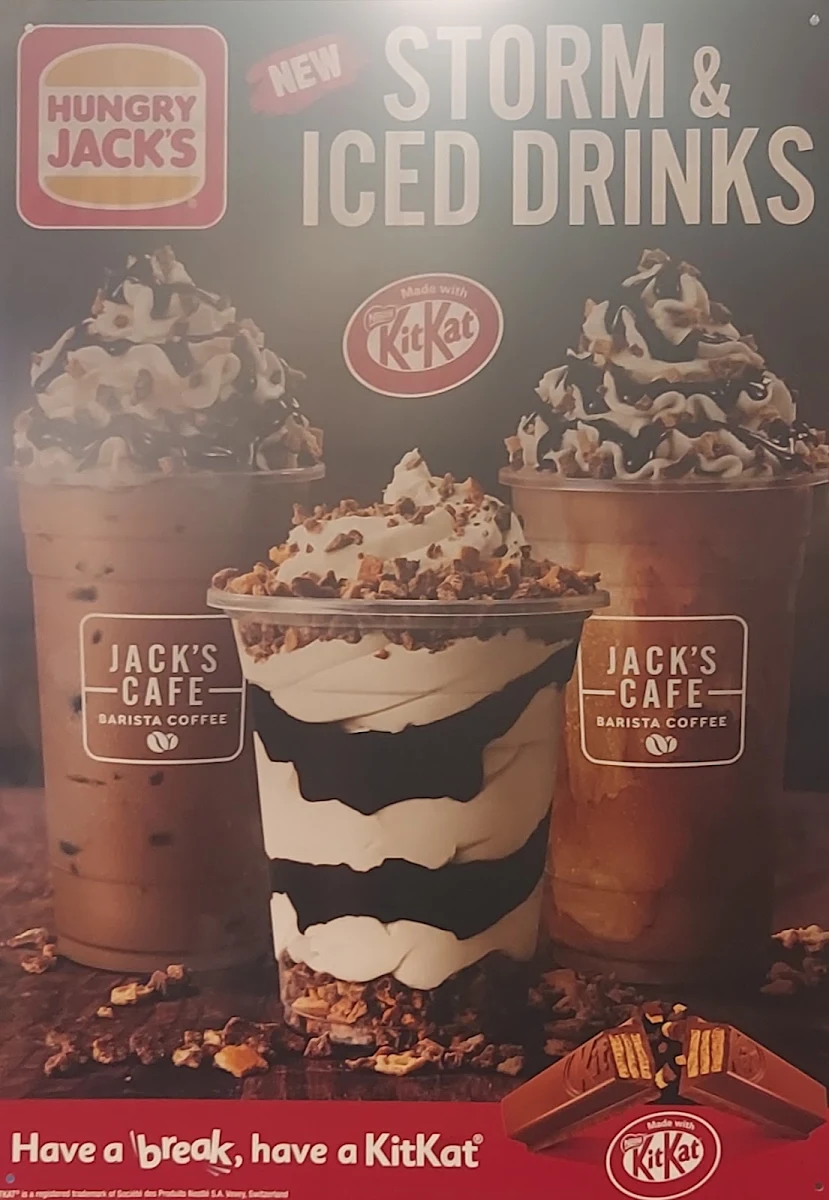 Menu, Hungry Jack's Burgers Werribee