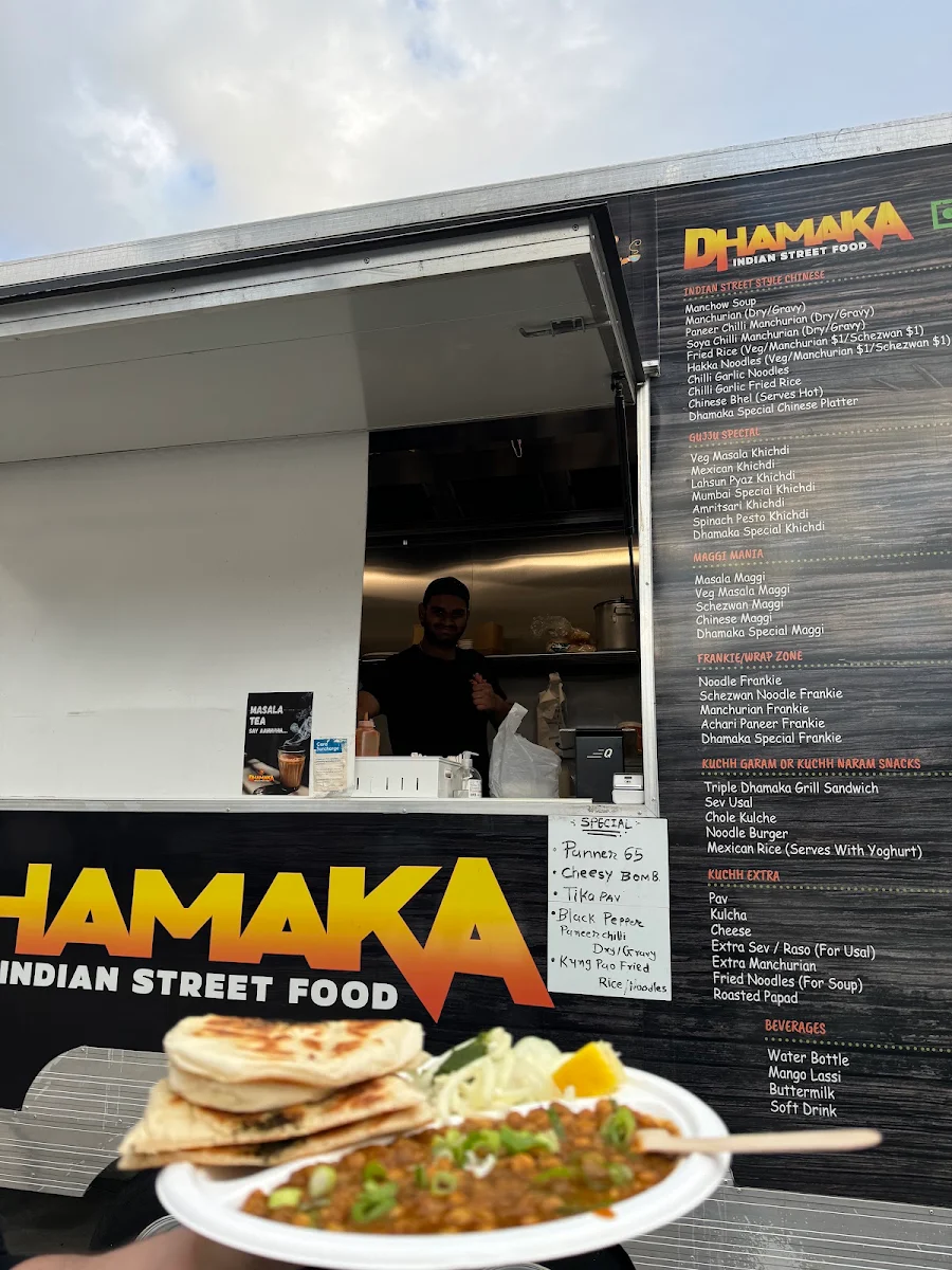 Menu, Dhamaka Indian Street Food