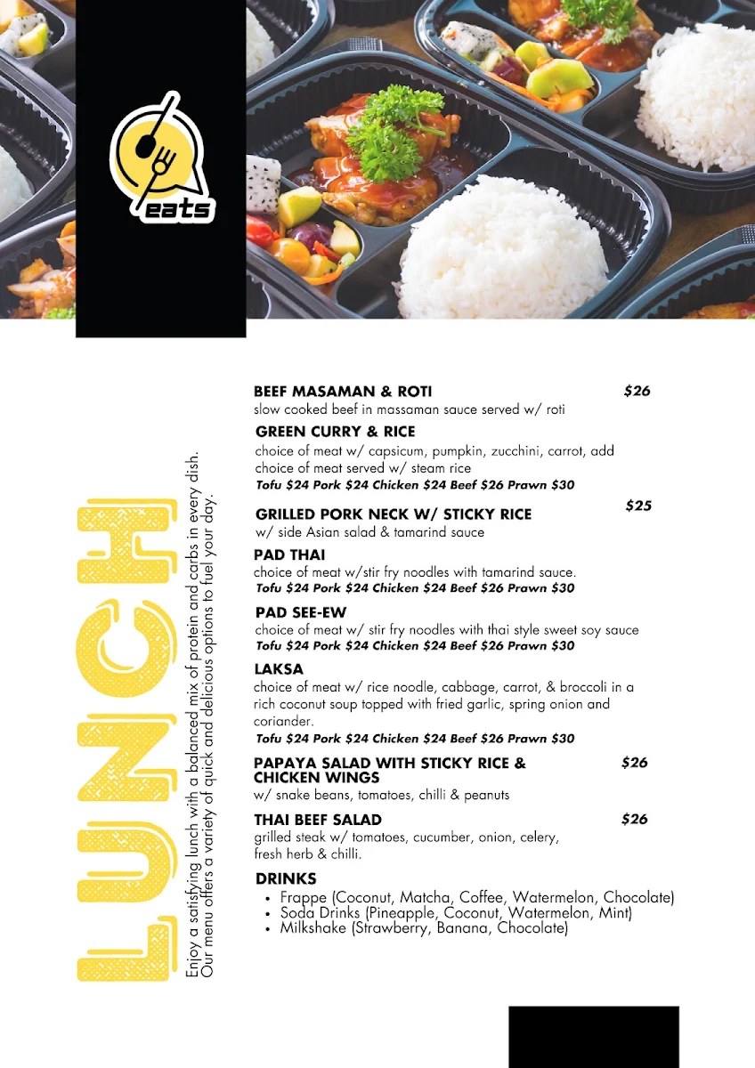 Menu, Q Eats