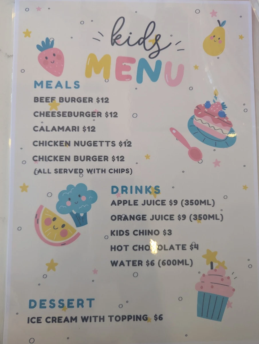 Menu, Red Star Café and Wine Bar