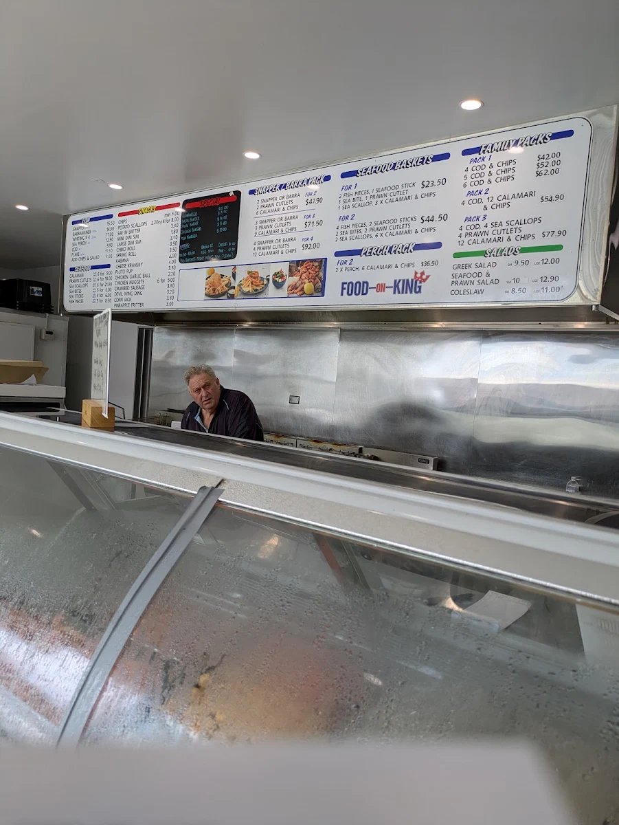 Menu, Food on King