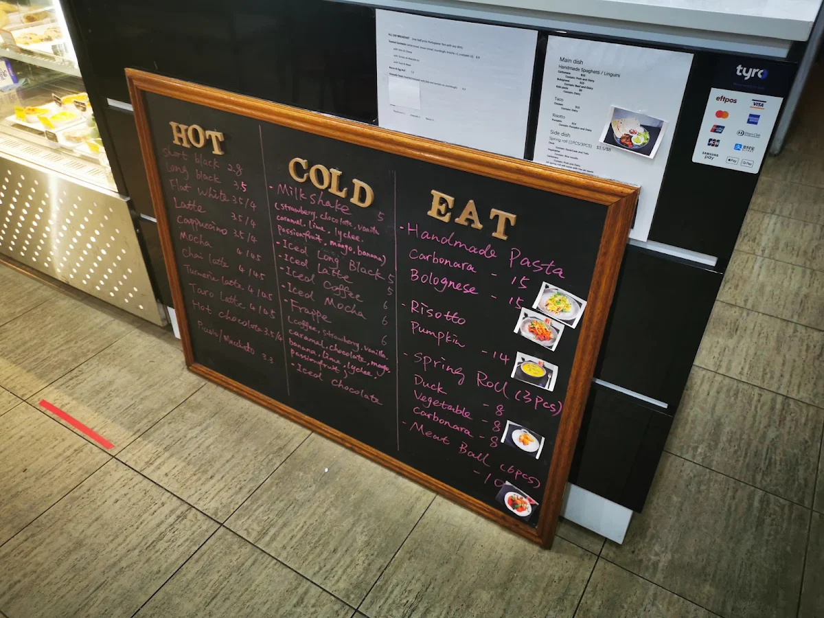 Menu, Honeymoon Cafe