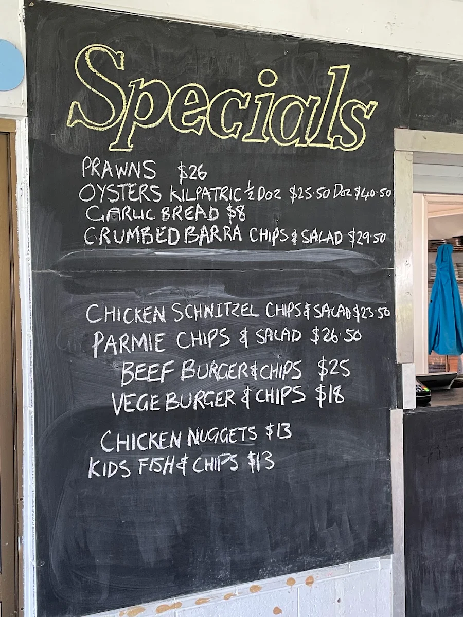 Menu, Little Ship Club