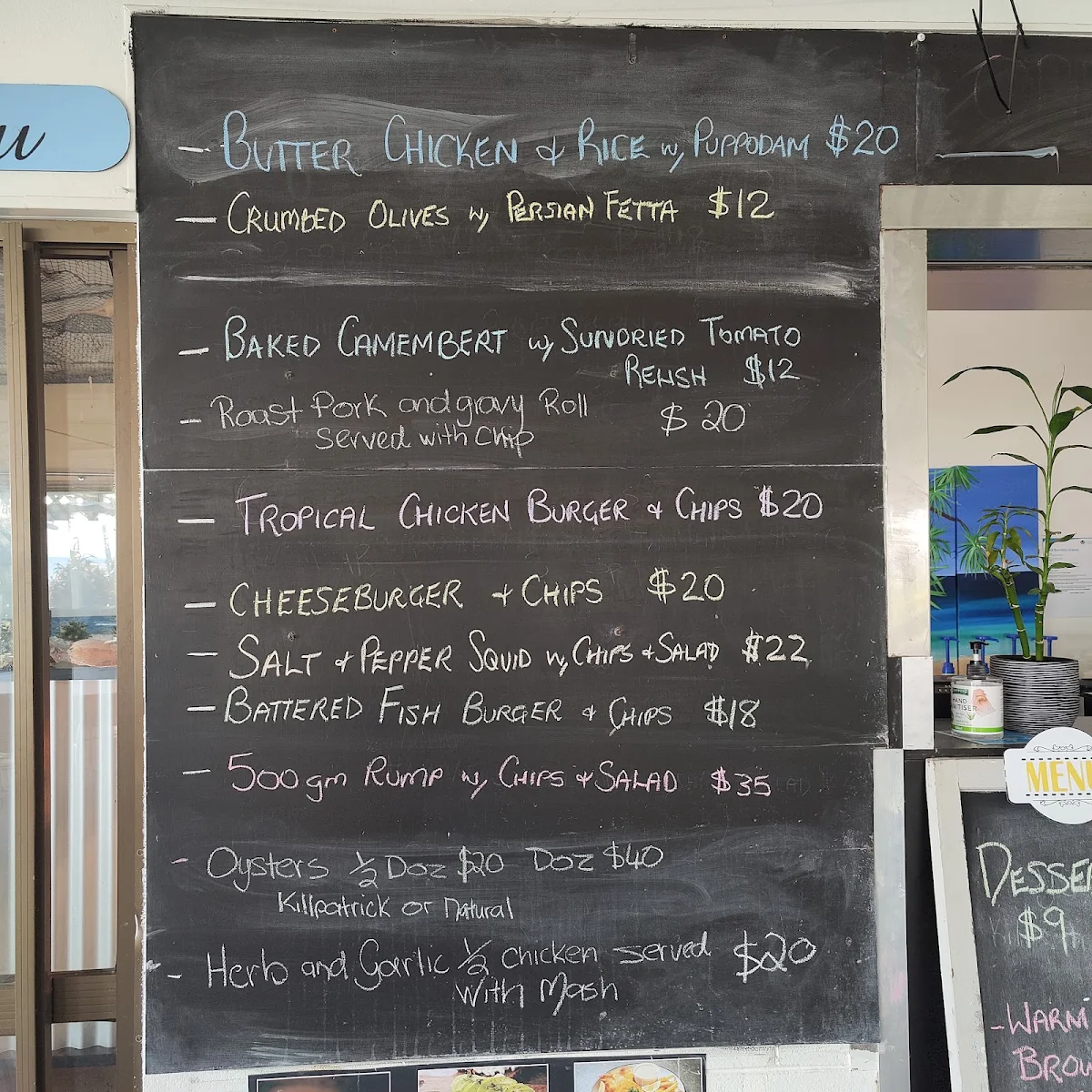 Menu, Little Ship Club