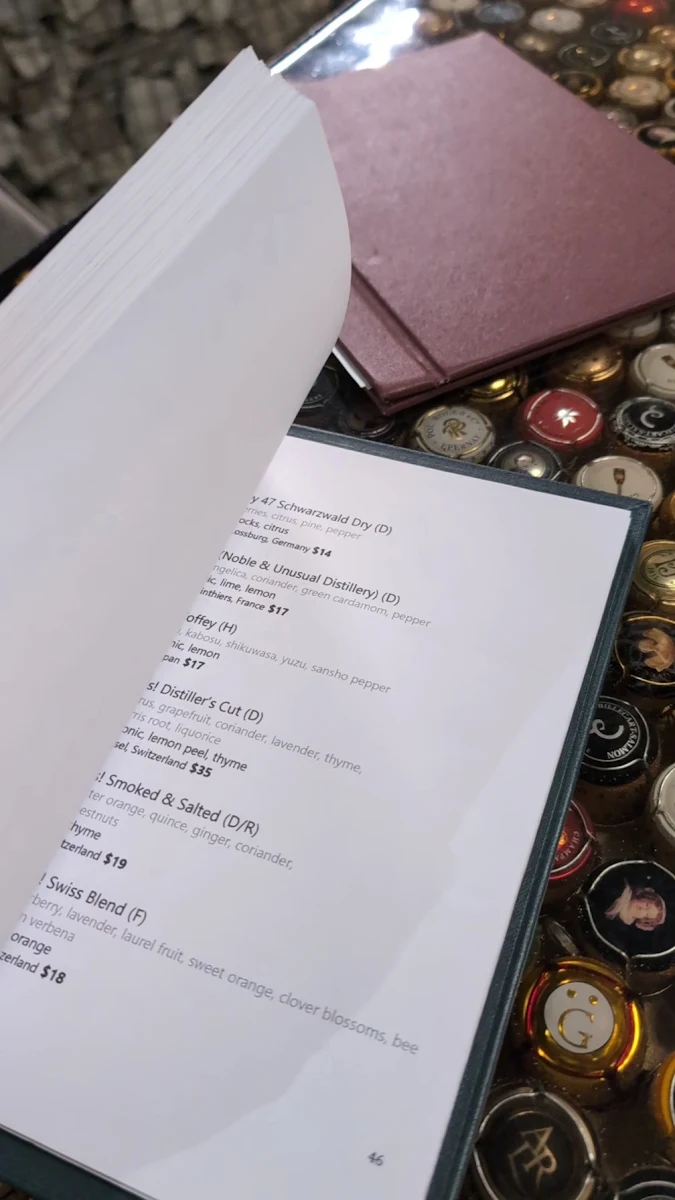 Menu, Bar:Musque