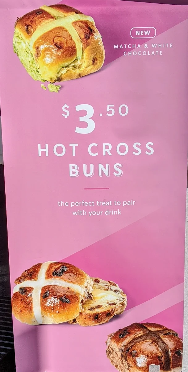 Menu, Starbucks South Brisbane