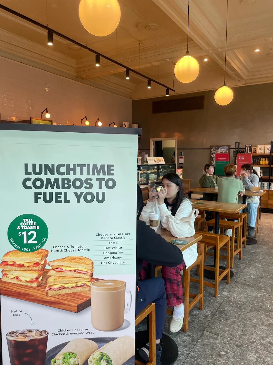 Menu, Starbucks South Brisbane