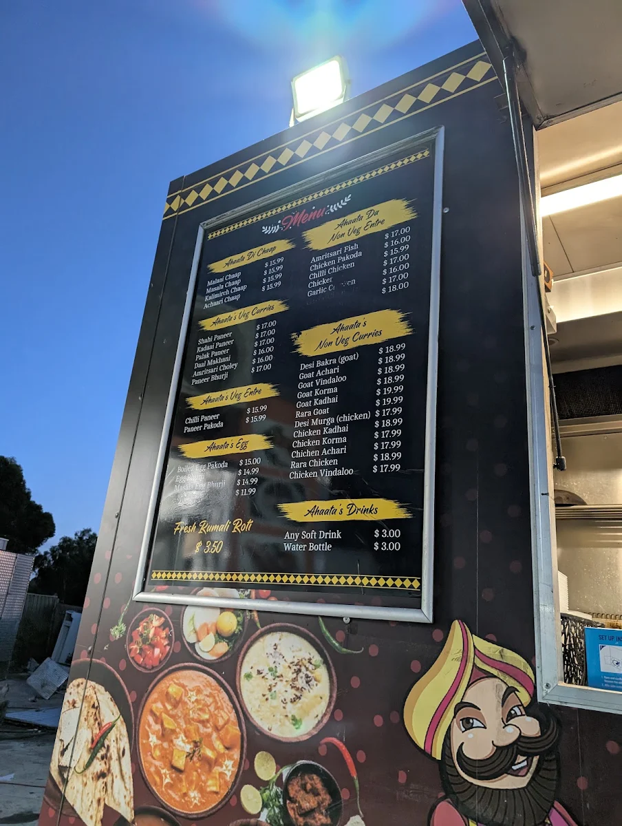Menu, DESI AHAATA