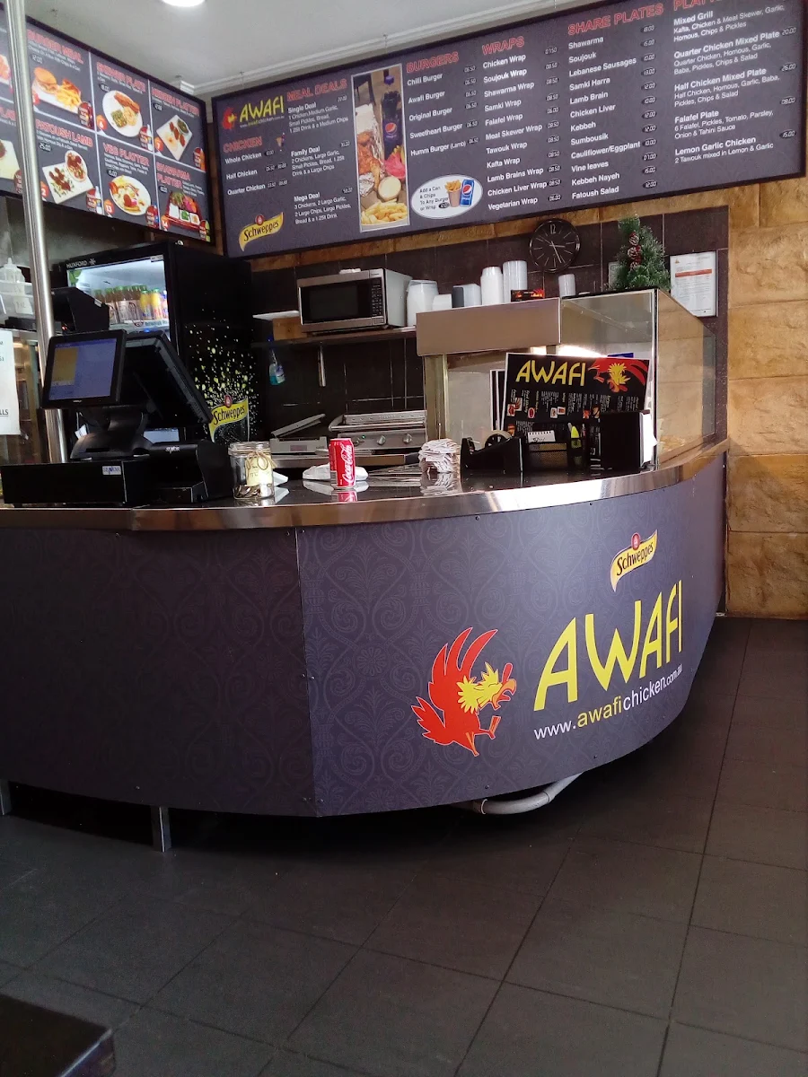 Menu, Awafi Charcoal Chicken