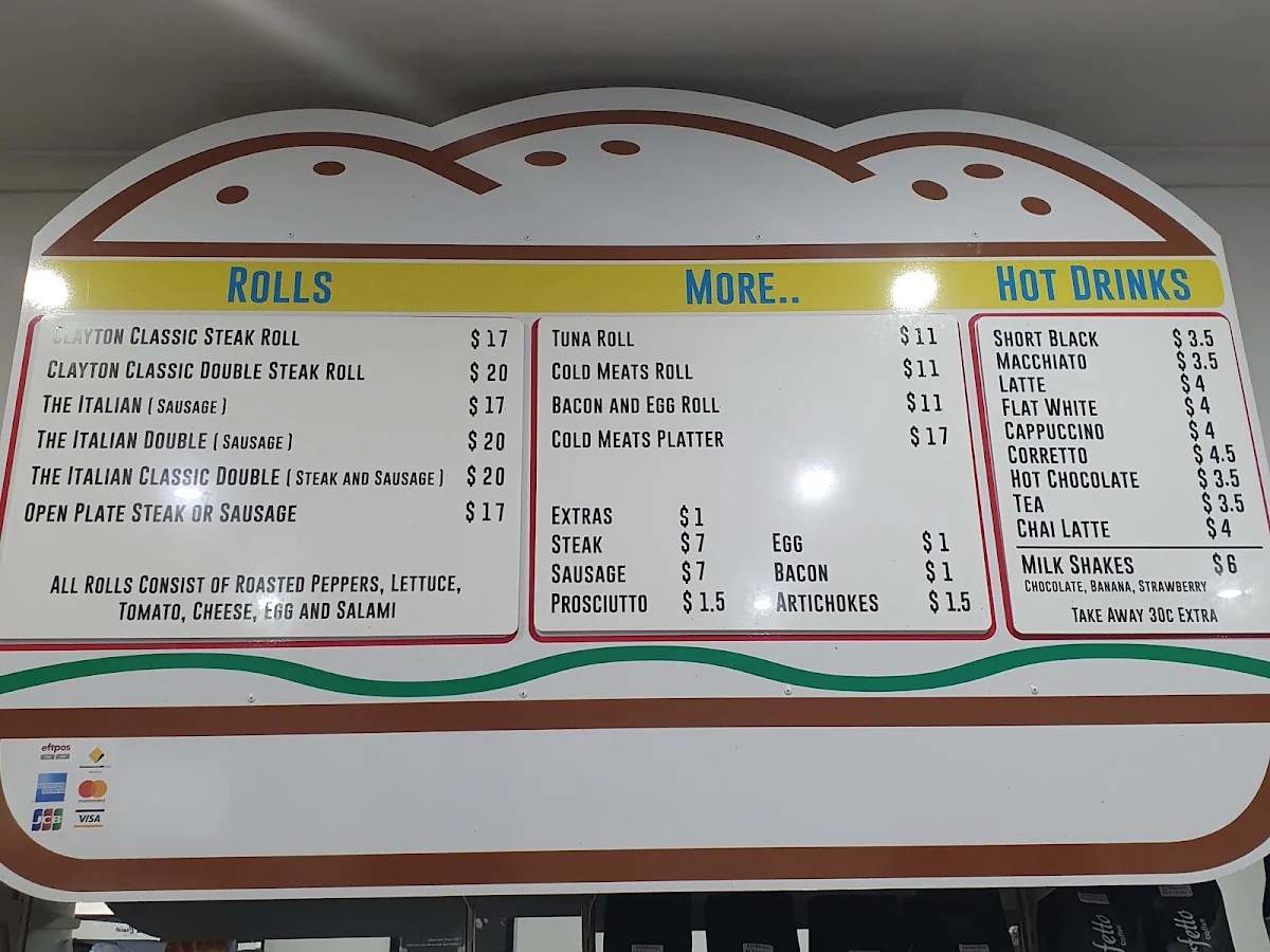 Menu, For Heaven's Steaks