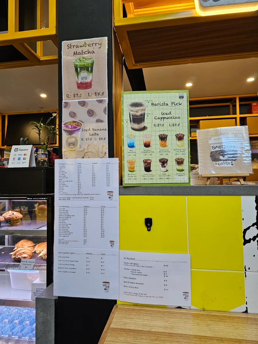 Menu, Baby Boss Coffee