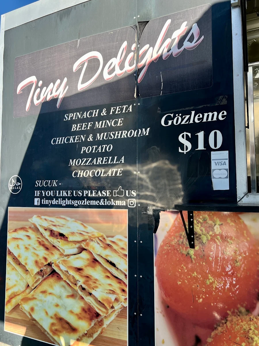 Menu, Tiny Delights