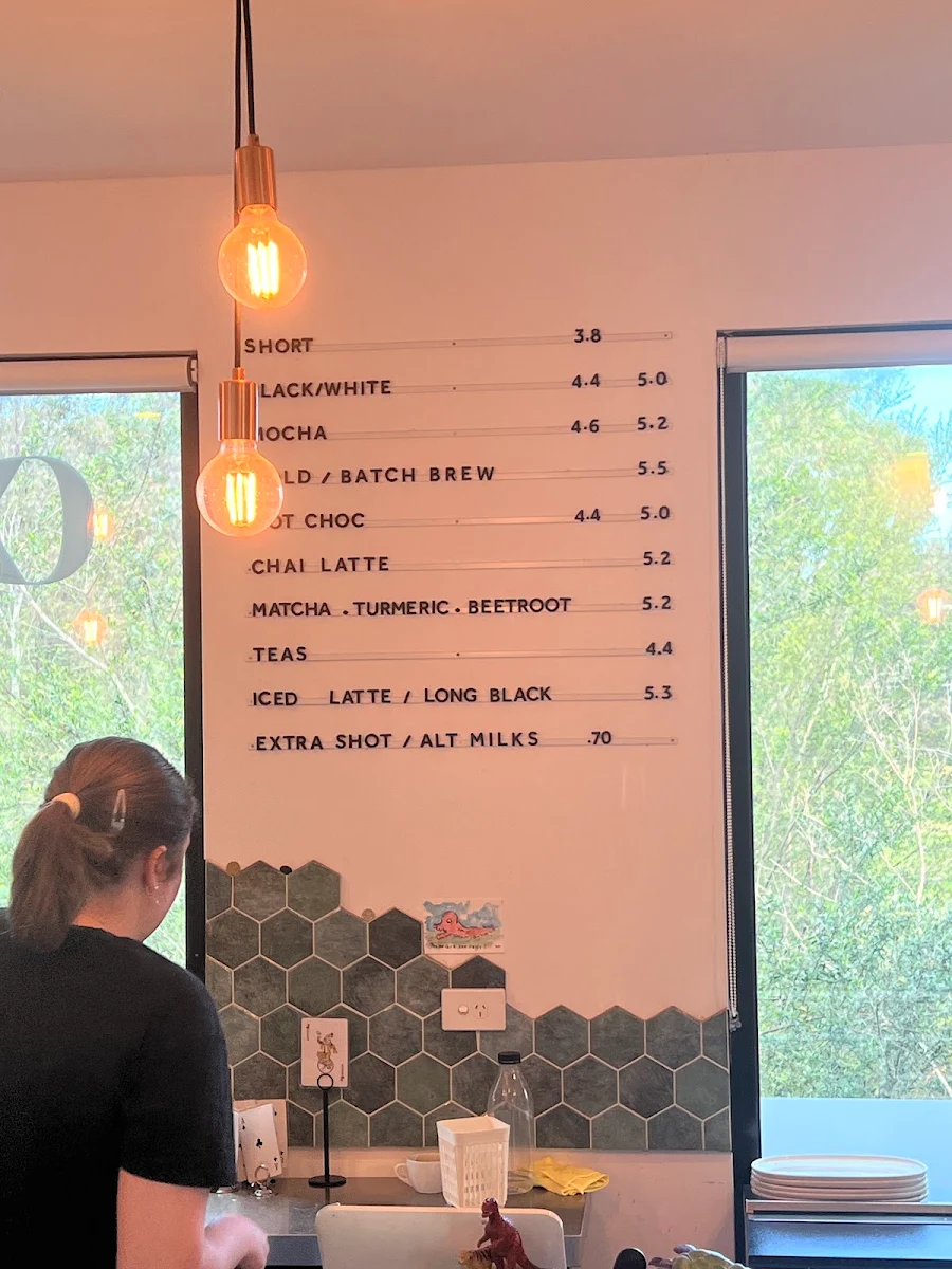 Menu, Artiga Specialty Coffee