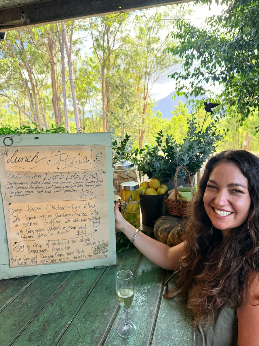 Menu, The Shed Cafe & Gift Shop Rathdowney