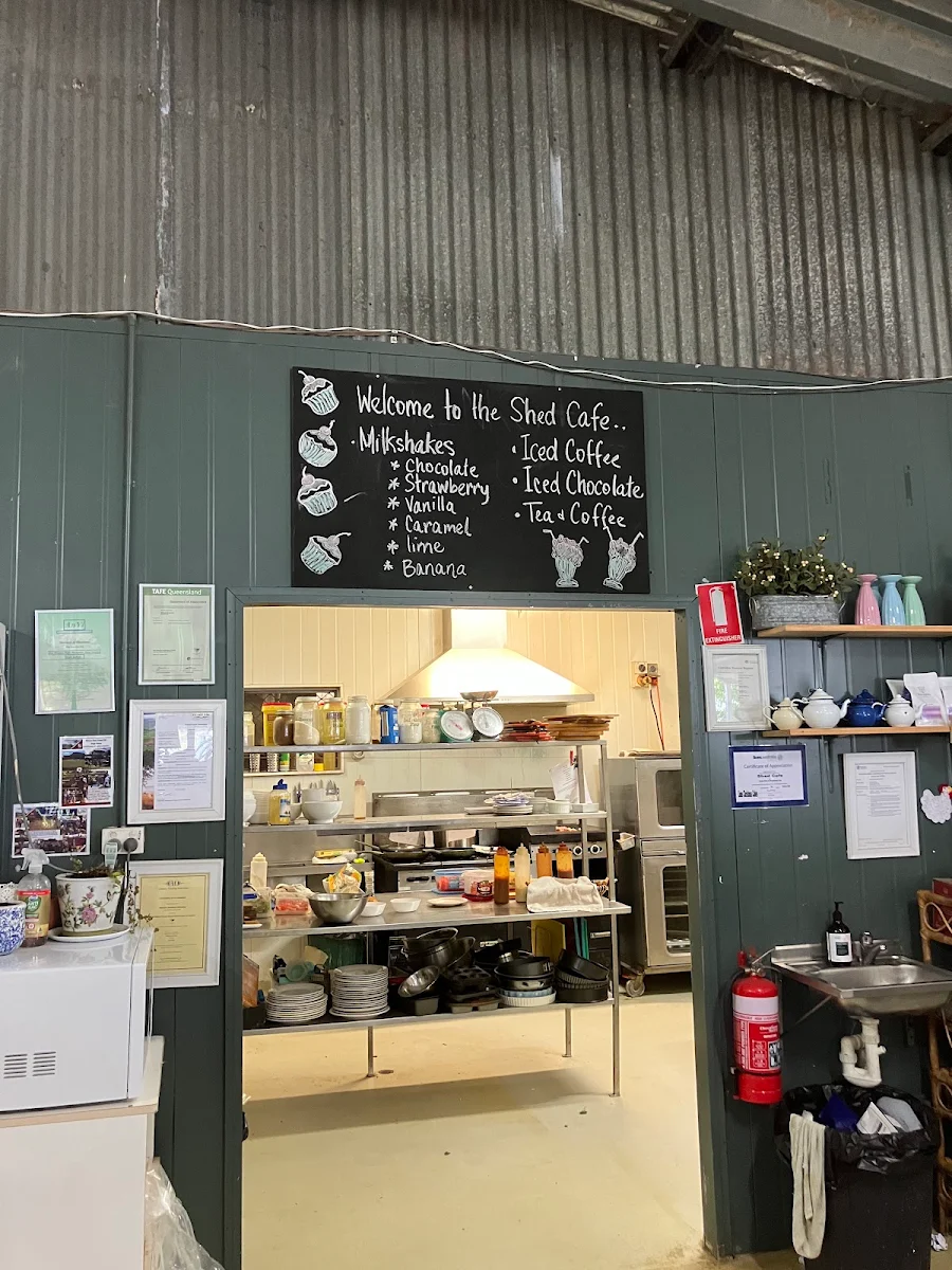 Menu, The Shed Cafe & Gift Shop Rathdowney