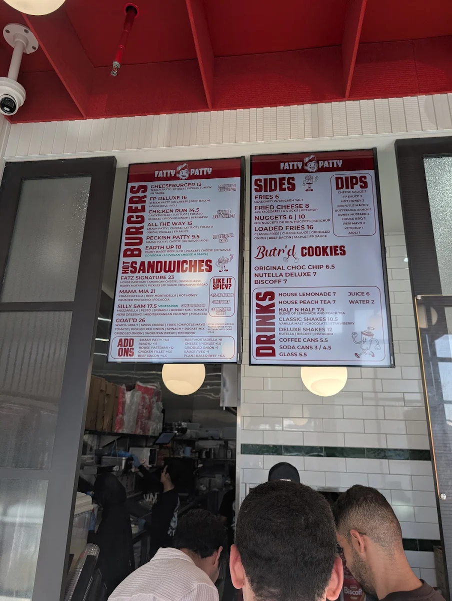 Menu, Fatty Patty