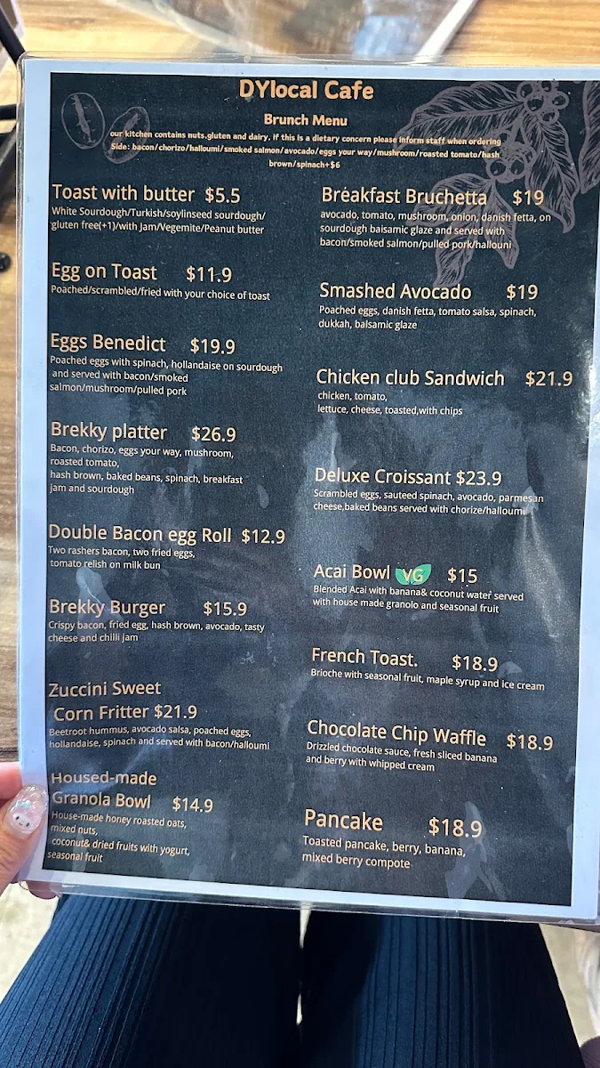 Menu, DY Local
