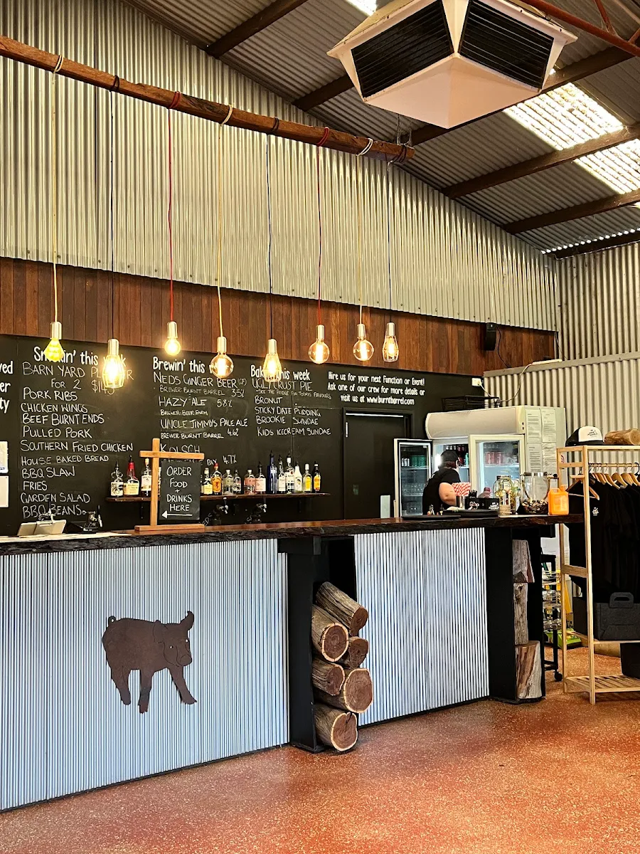 Menu, Burnt Barrel