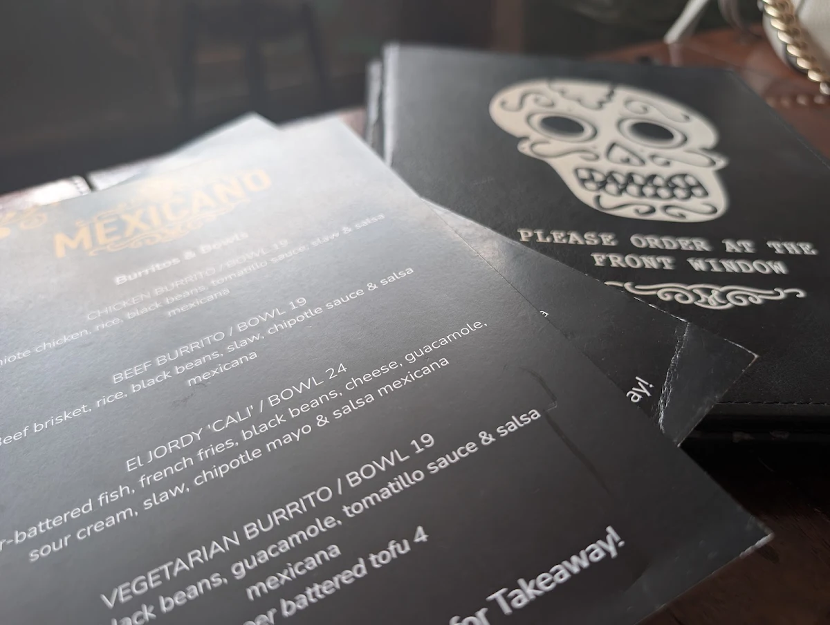 Menu, Mexicano