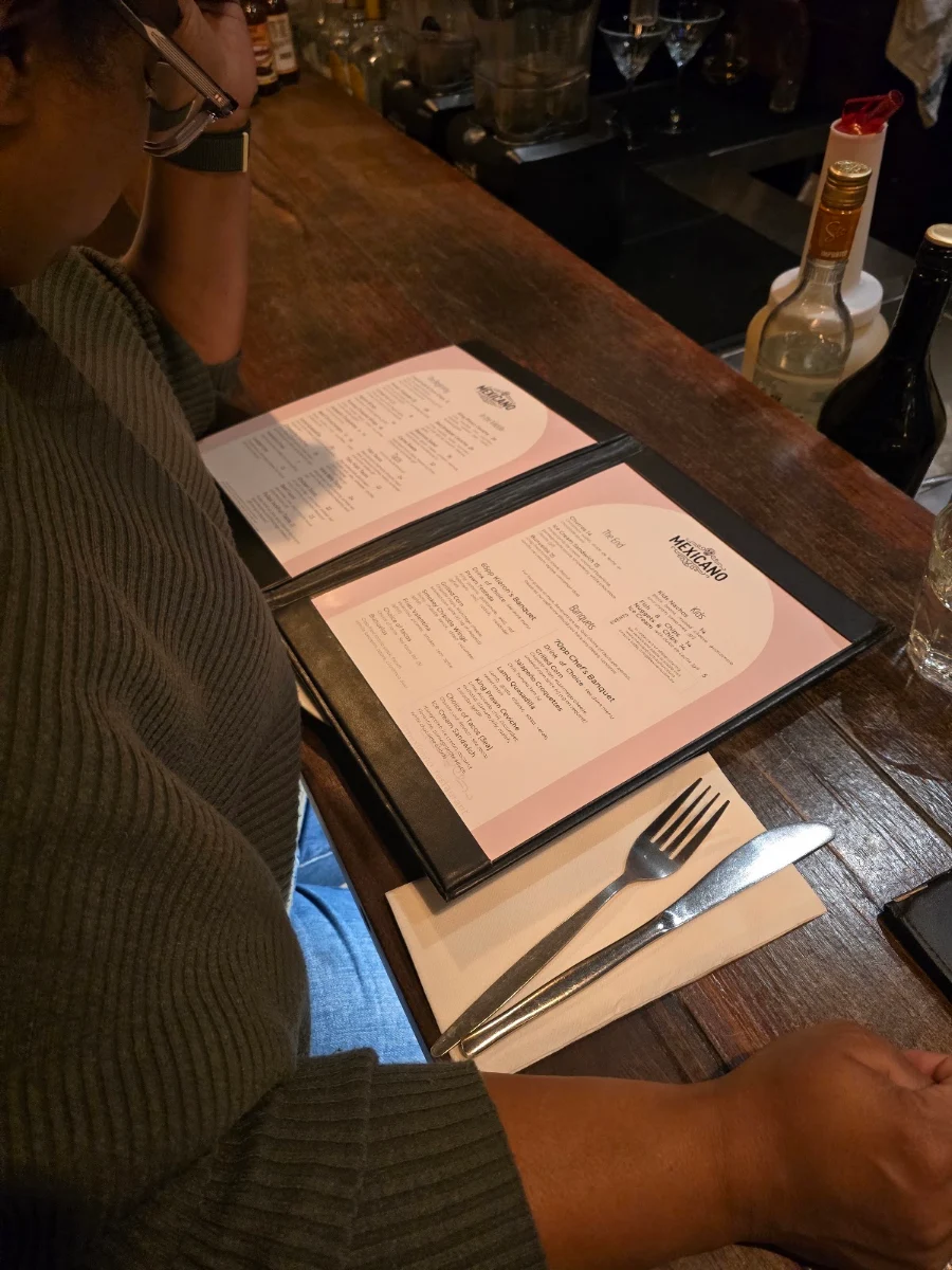 Menu, Mexicano