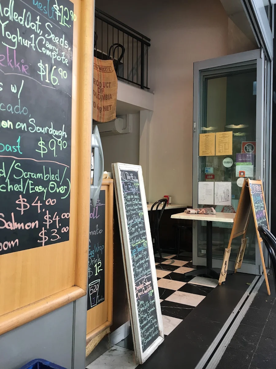 Menu, Caffe Casina