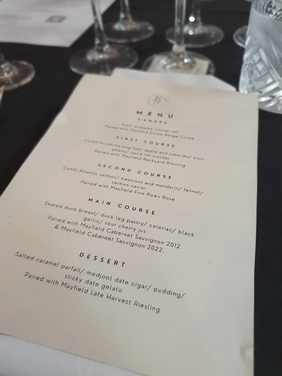 Menu, The Spirited Goat 'The Precinct'