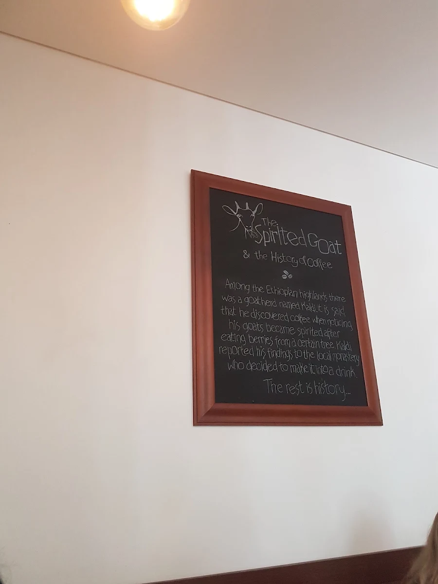 Menu, The Spirited Goat 'The Precinct'