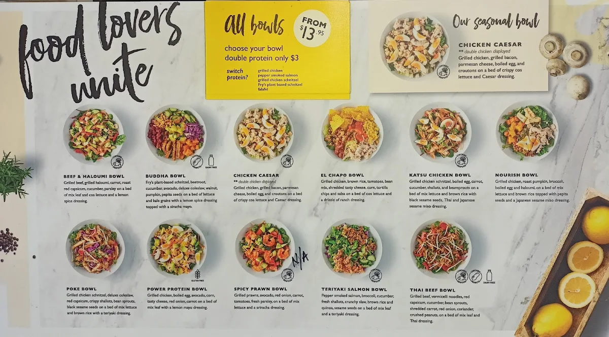 Menu, Foodie Junction
