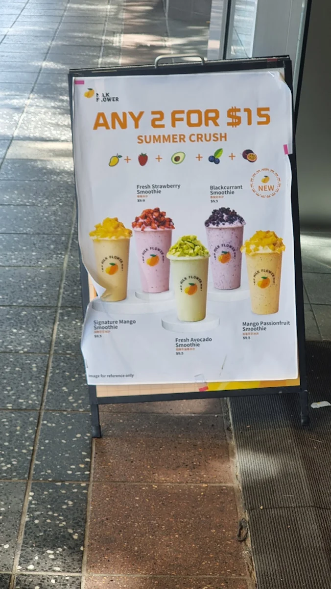Menu, Milk Flower Campsie - 泰椰奶花 Campsie 店