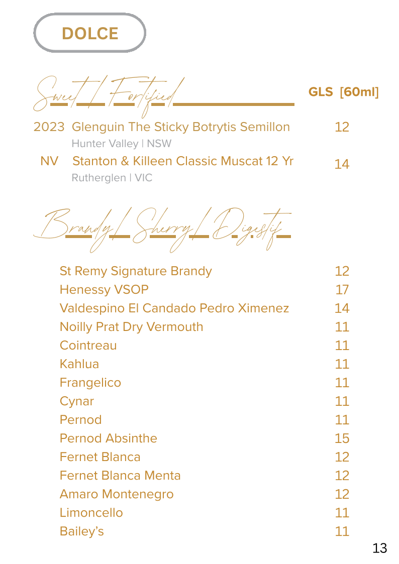 Menu, Clover Dining