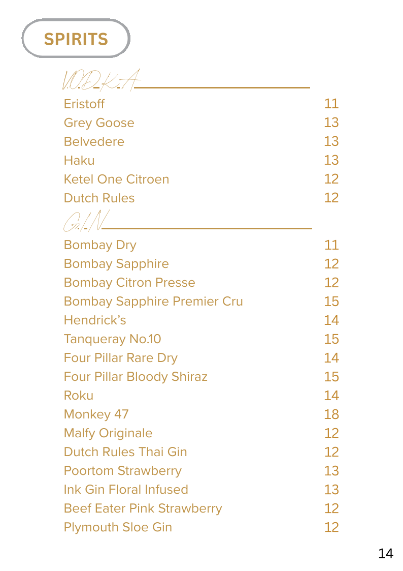 Menu, Clover Dining