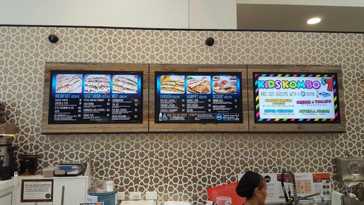 Menu, Gözleme King Rhodes