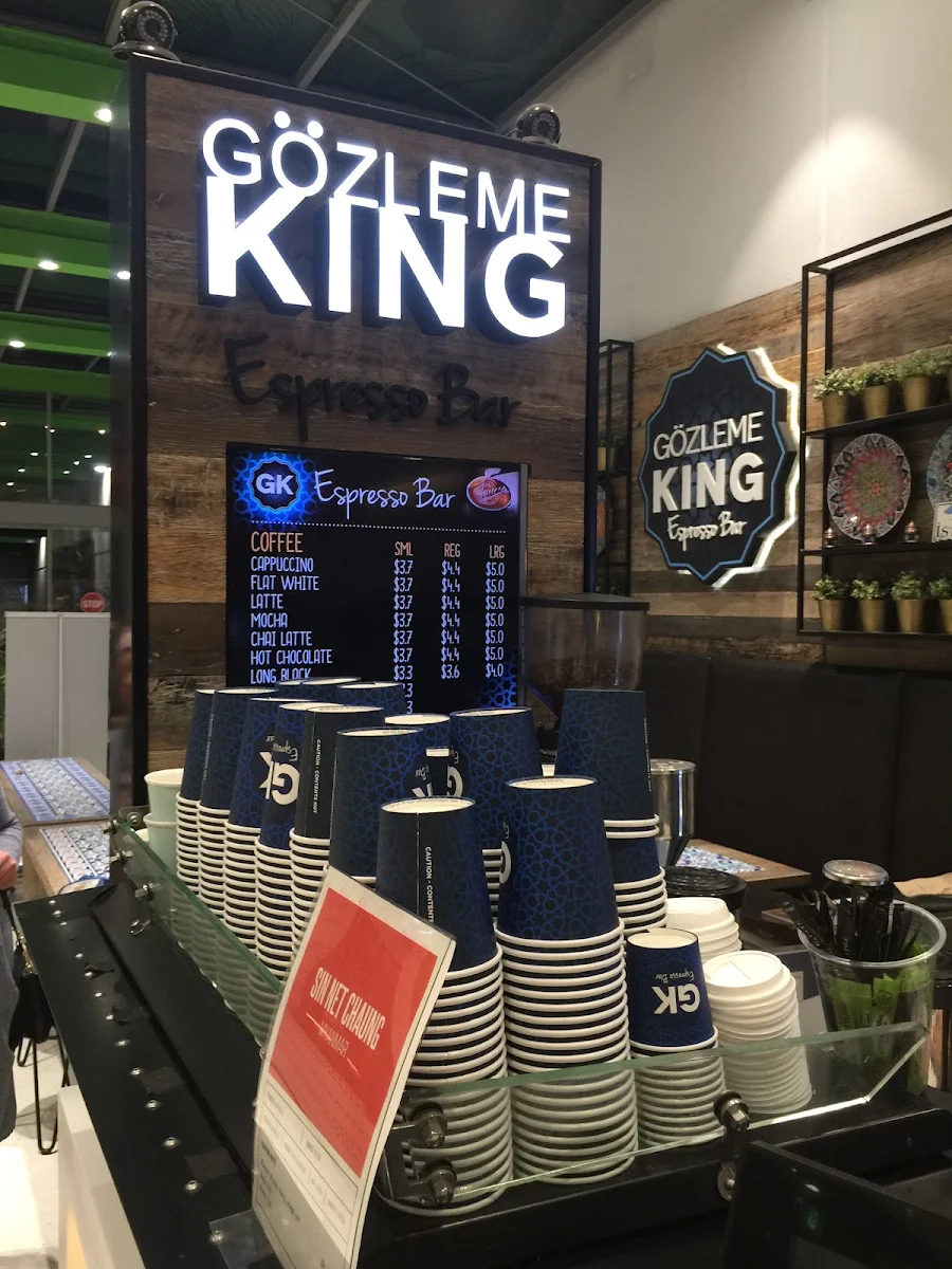 Menu, Gözleme King Rhodes