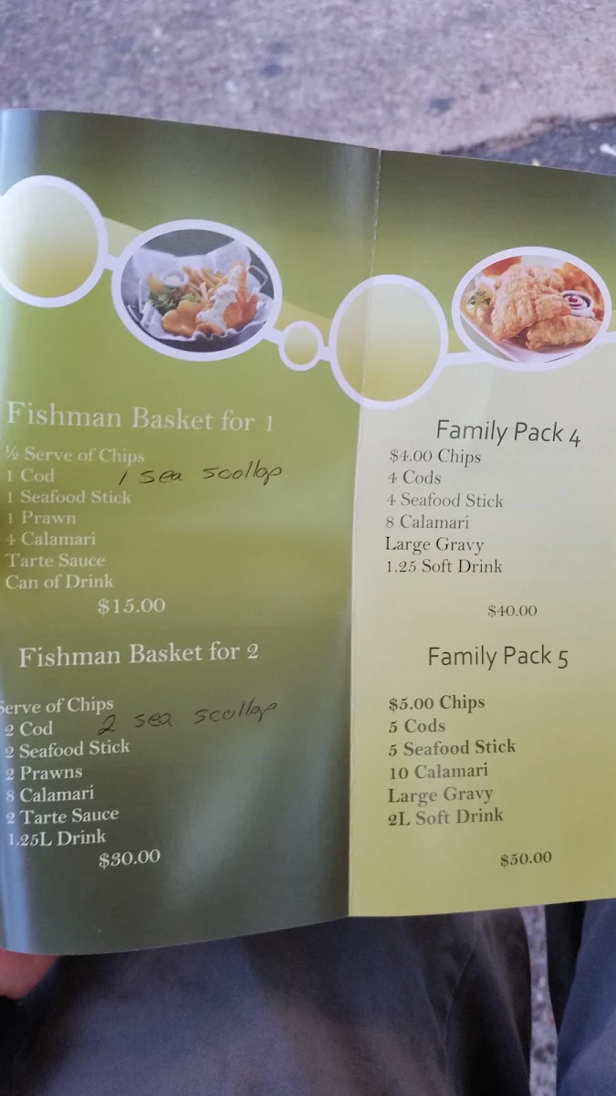 Menu, Churchill Take-Away