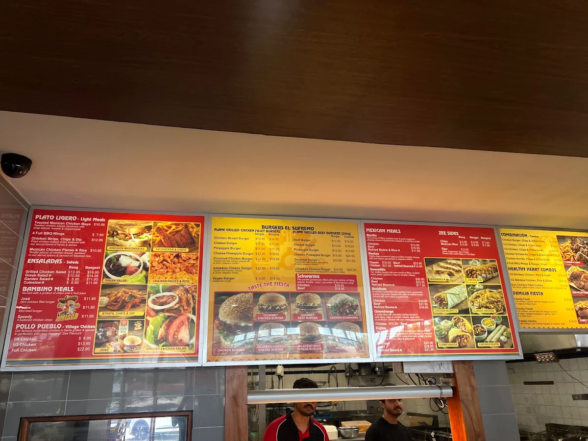 Menu, Mochachos Warwick