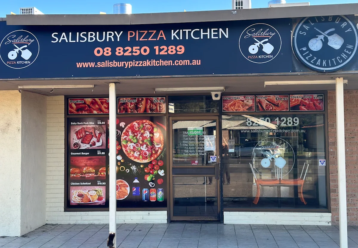 Menu, Salisbury Pizza Kitchen