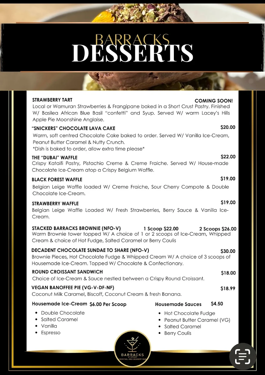 Menu, Barracks by Striker