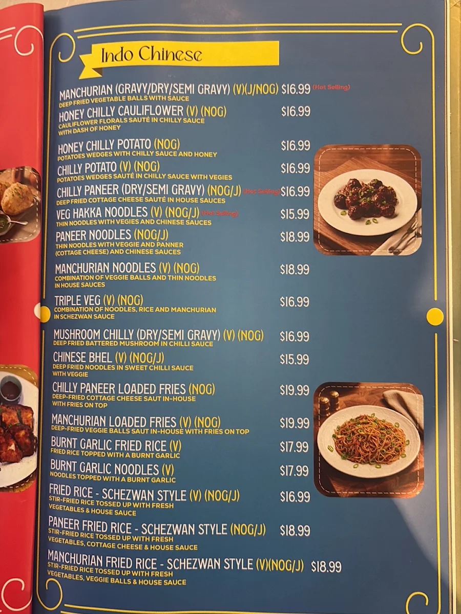 Menu, Khao Piyo - Vegetarian & Vegan Restaurant